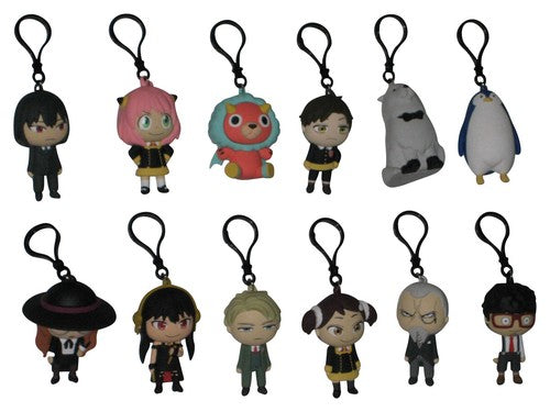 Spy X Family Anime Mystery Blind Backpack Hanger Clip Keychain Lot - (2 Random Bags)