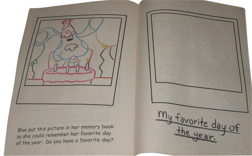Blues Clues A Memory For Blue and You Coloring Book w/ Crayons