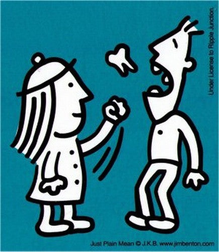 Just Plain Mean Punch Sticker