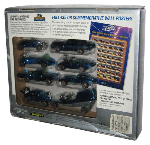 Johnny Lightning FAO Schwartz (1994) Commemorative 8-Pack Blue Car Box Set