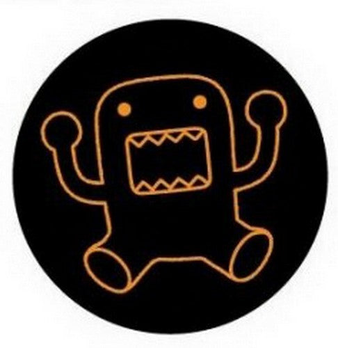 Domo-Kun Orange Outline Button DB4290