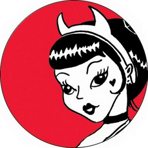 Miss Kitty Devil Girl Button B-MK-0005