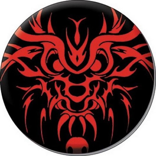 Dragons Tribal Red Dragon Button B-3800