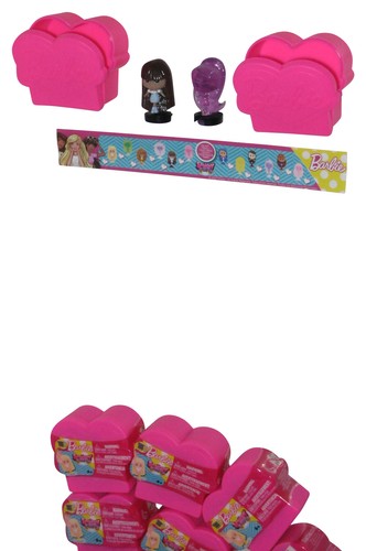 Barbie Squishy Pops Series 1 Heart Capsule Blind Mini Figure Toy Lot - (6 Random)