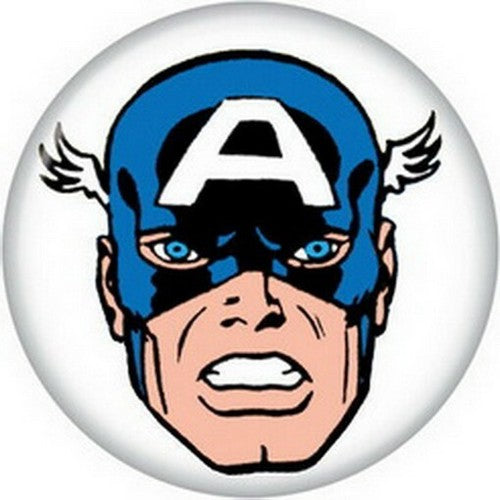 Marvel Comics Captain America Face Button 81740