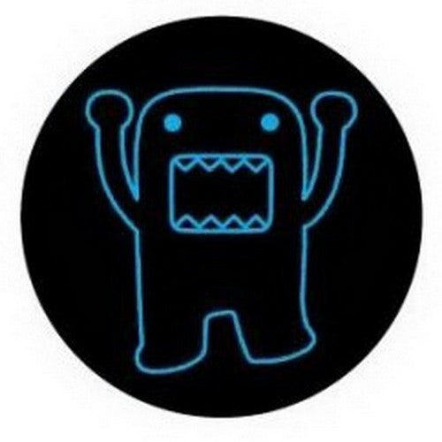 Domo-Kun Blue Outline Button DB4287