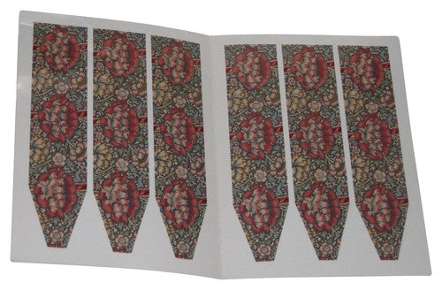 English Floral Place Cards and Matching Napkin Holders - 12 Ready-to-Use Sets