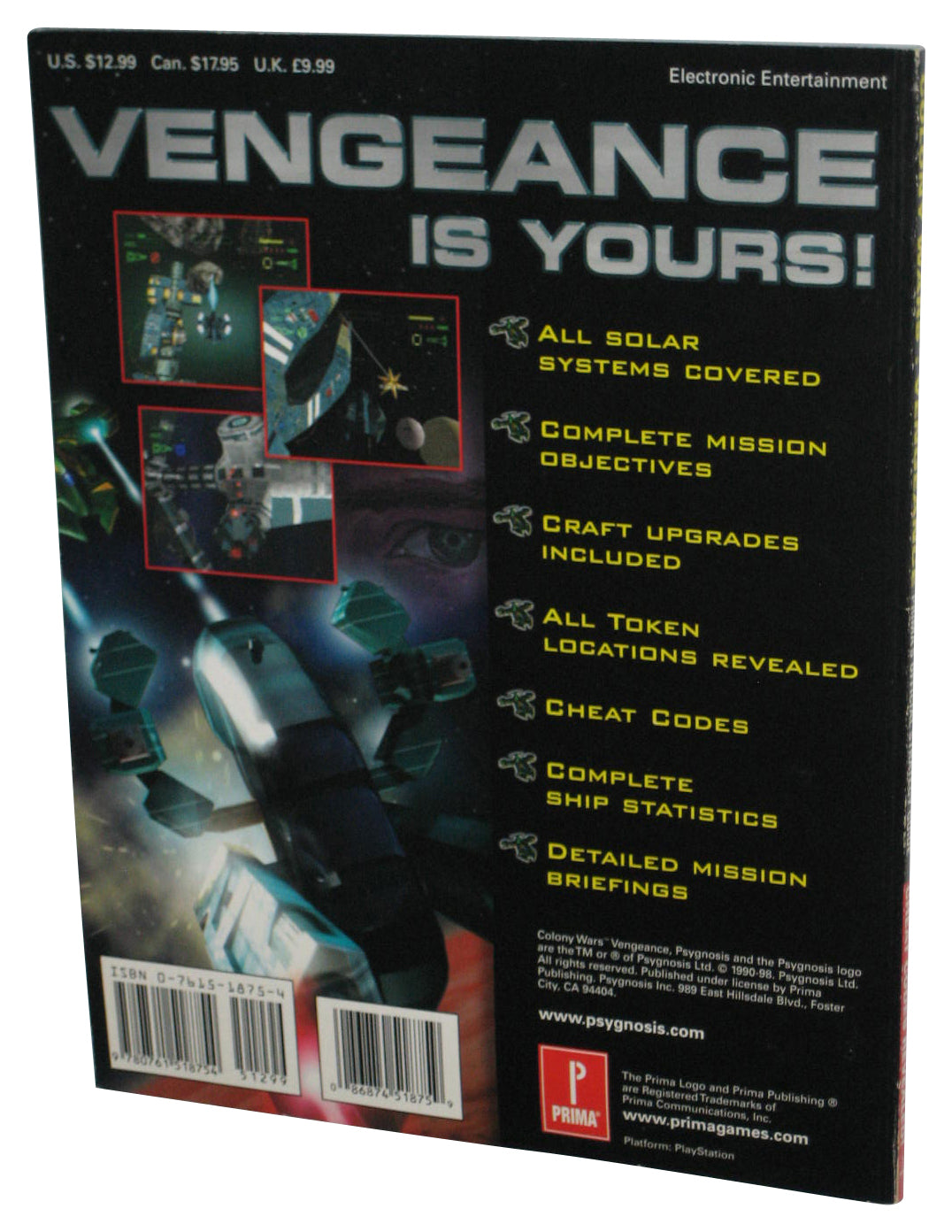 Colony Wars: Vengeance Prima Official Strategy Guide Book