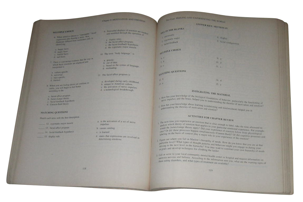 Study Guide To Acoompany Feldman Understanding Psychology Paperback Book - (Valerie Sasserath Adams)