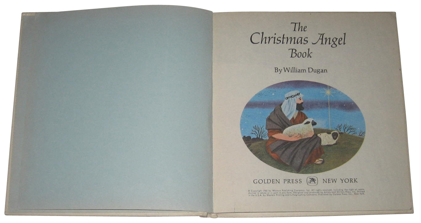 The Christmas Angel (1965) Golden Books Vintage Hardcover Book