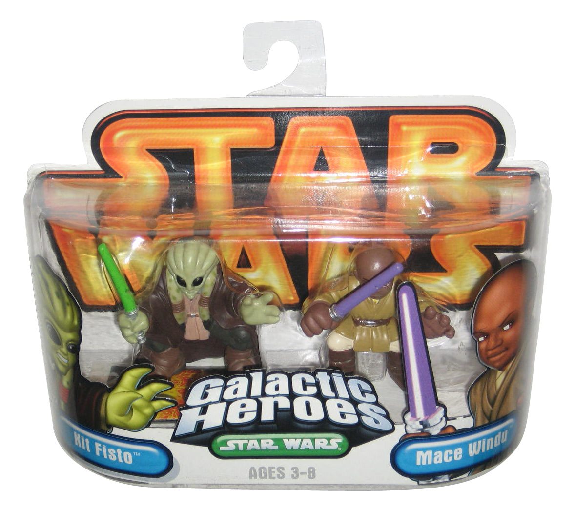 Star Wars Galactic Heroes Mace Windu & Kit Fisto Hasbro Figure Set