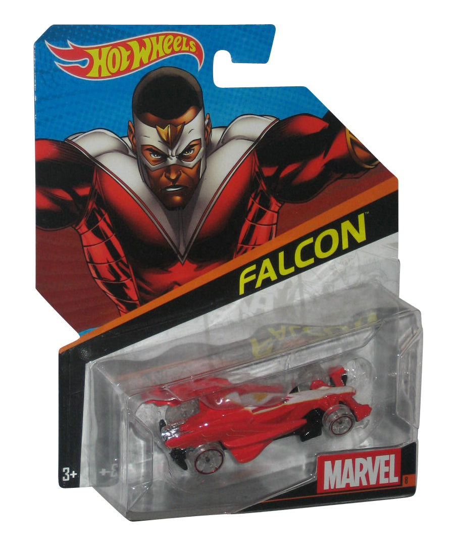 Marvel Comics Hot Wheels (2013) Mattel Falcon Red Toy Car #8 - (Plastic Loose From Card)