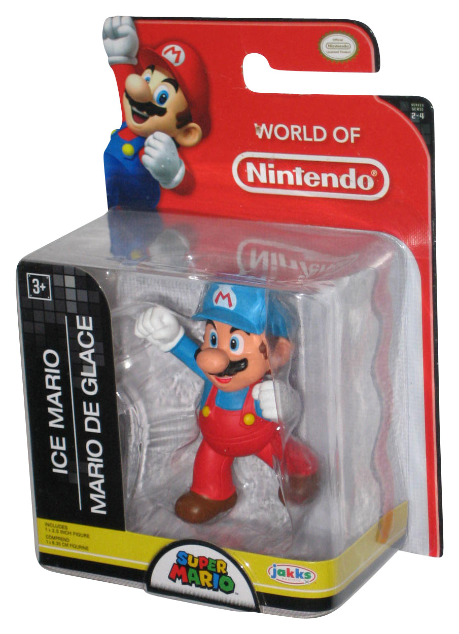 World of Nintendo Super Mario Bros. Ice Mario (2016) Jakks Pacific Figure - (Card Small Pin Hole)