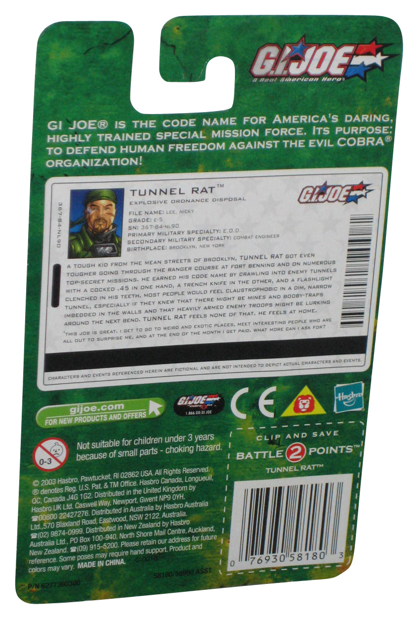 GI Joe Valor vs Venom Tunnel Rat (2003) Hasbro 3.75 Inch Action Figure