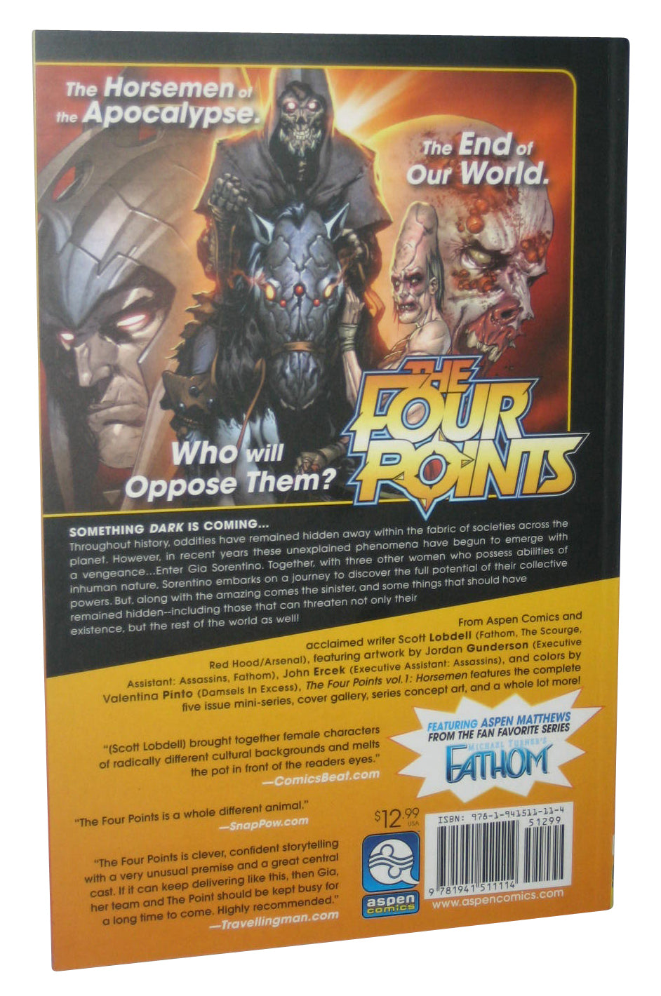 The Four Points Vol. 1 Horsemen Comic Bento Exclusive Variant Paperback Book