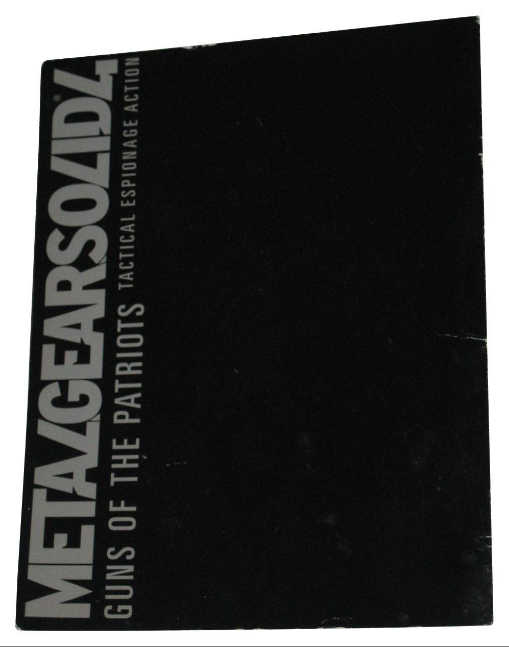 Metal Gear Solid 4 Guns of The Patriots Tactical Espionage Paperback Book