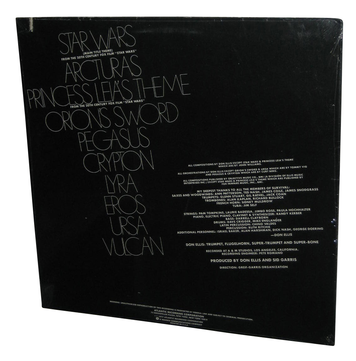 Star Wars Music From Galaxies & Planets And Survival Don Ellis Vinyl LP Record