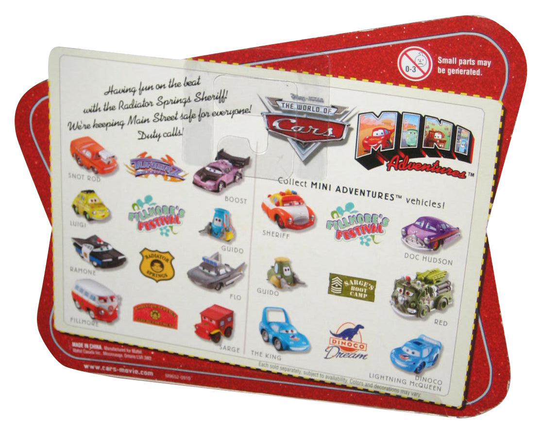 Disney Cars Mini Adventures Red Ramone & Flo Fire Department Toy Car Set