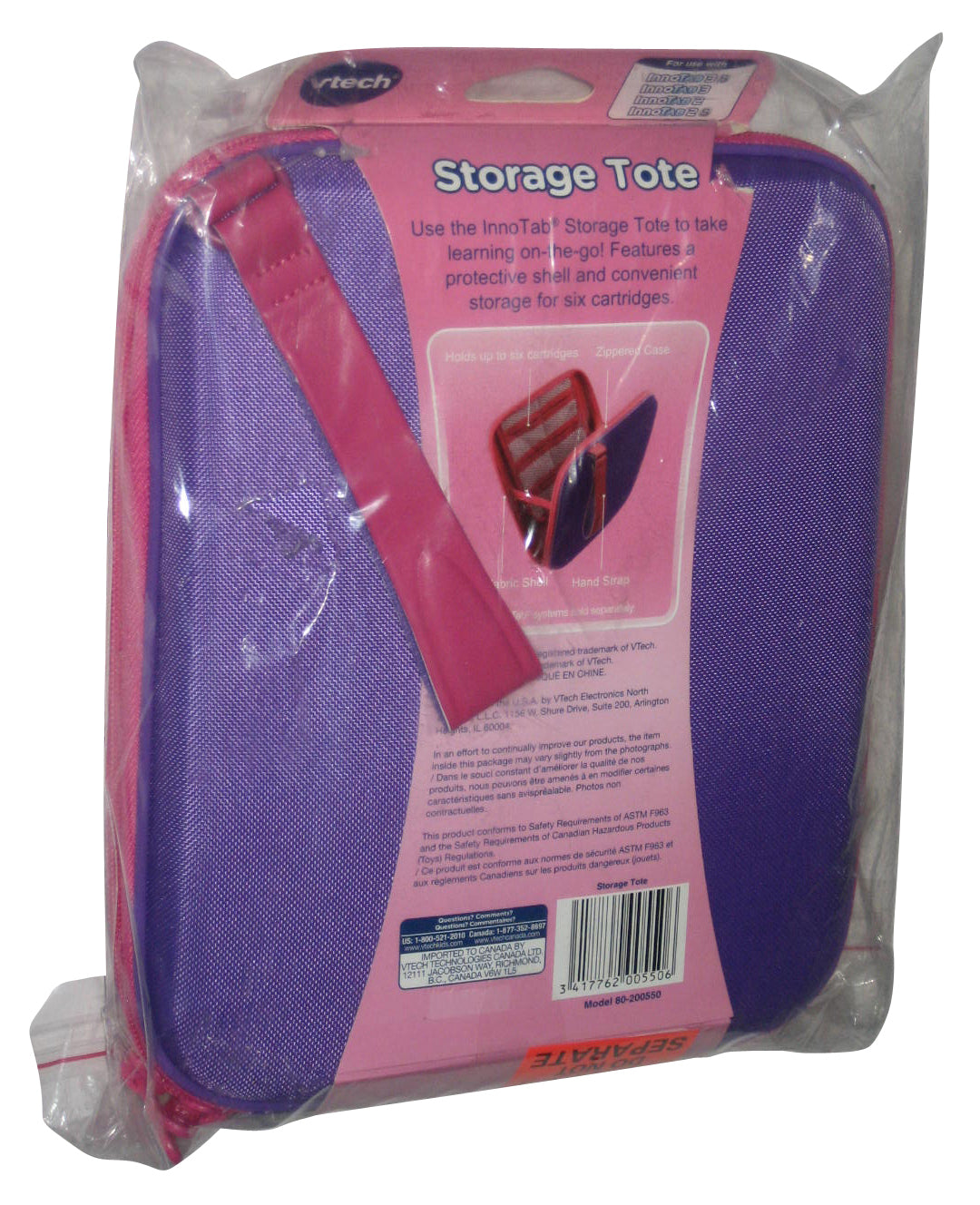 InnoTab V. Reader Pink On The Go Flowers Travel Storage Tote - (Damaged Packaging)