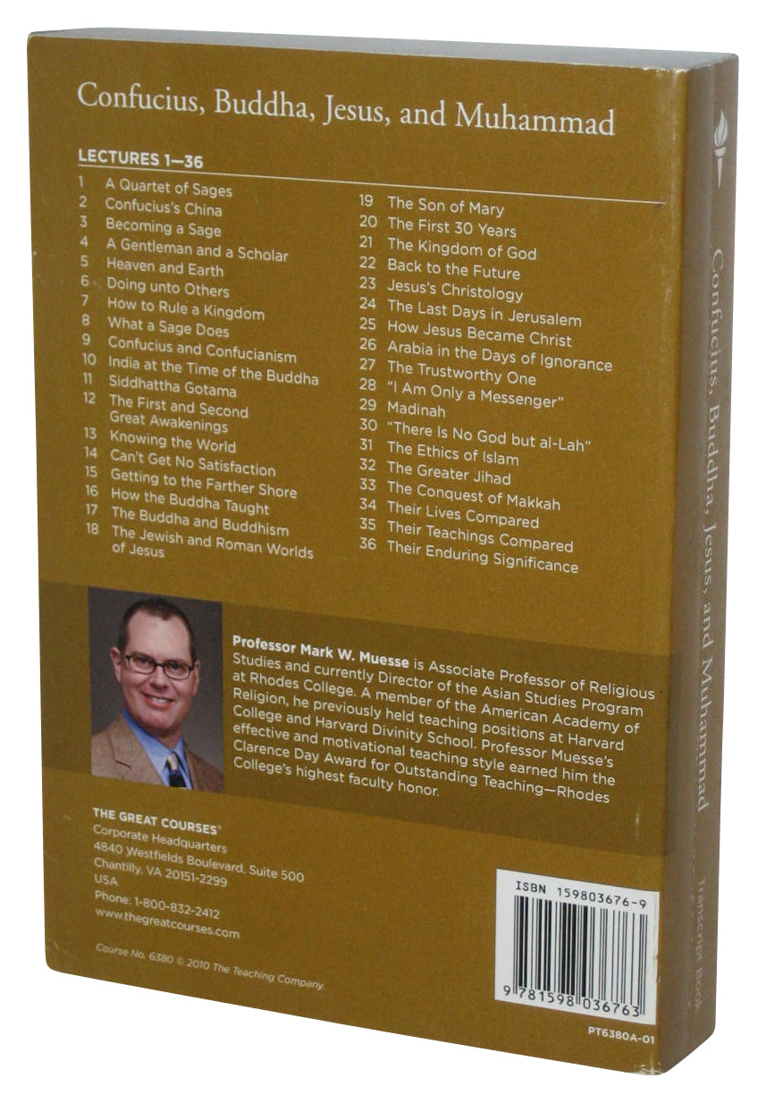 Confucius, Buddha, Jesus, and Muhammad Great Courses Transcript Book - (Professor Mark W. Muesse)