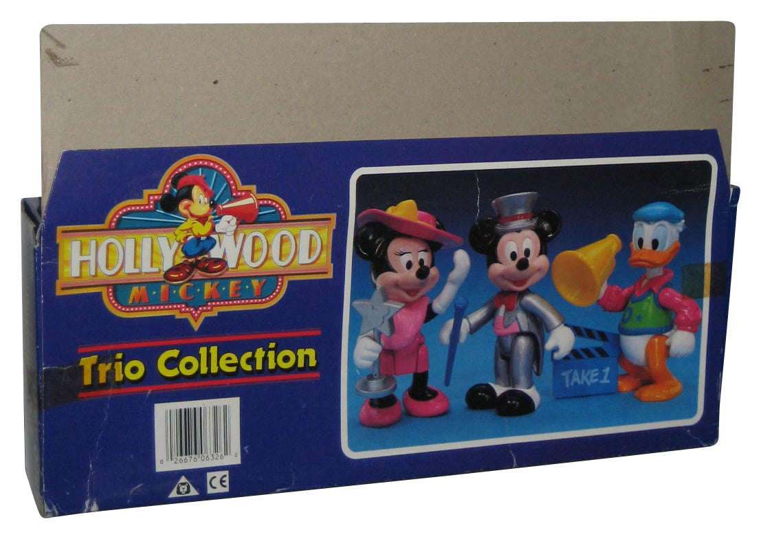 Disney Hollywood Mickey Mouse Minnie & Donald Mattel Arco Toys Actor Figure Set 3-Pack