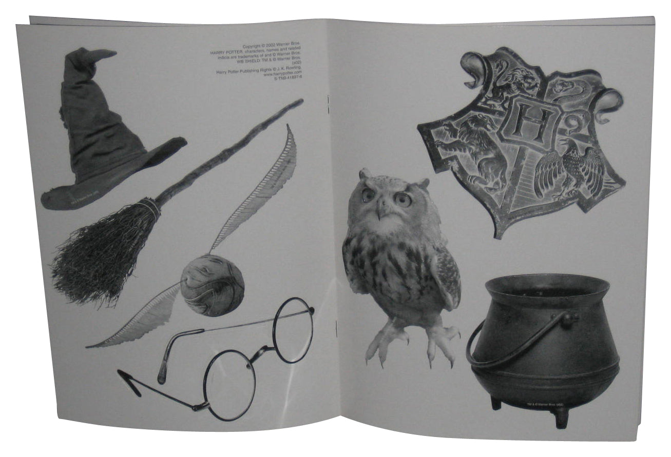 Harry Potter & The Chamber of Secrets Scholastic (2002) Paperback Art Coloring Book w/ Stencils