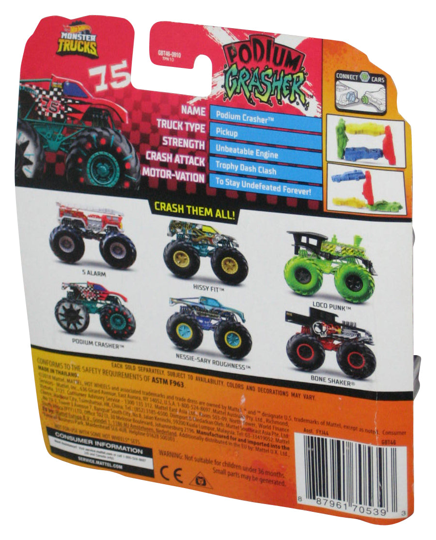 Hot Wheels Monster Trucks HW Demo Derby 2/5 (2018) Podium Crasher Toy #10/50