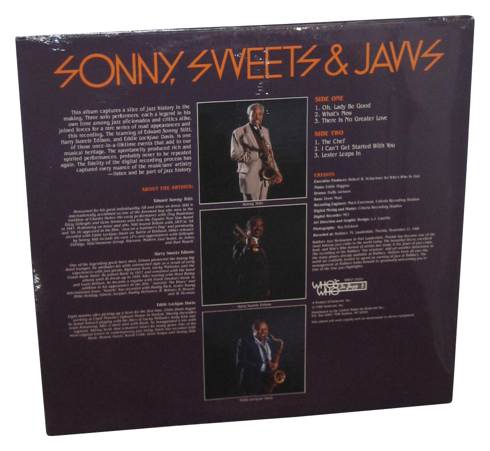Sonny Sweets & Jaws Live At Bubba's (1982) LP Vinyl Record