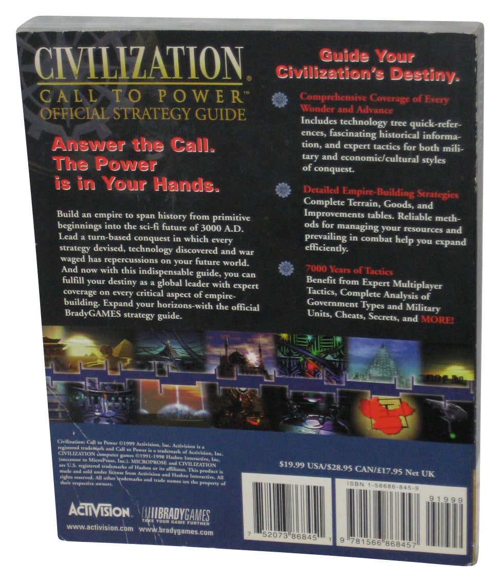 Civilization: Call To Power Brady Games PC Official Strategy Guide Book