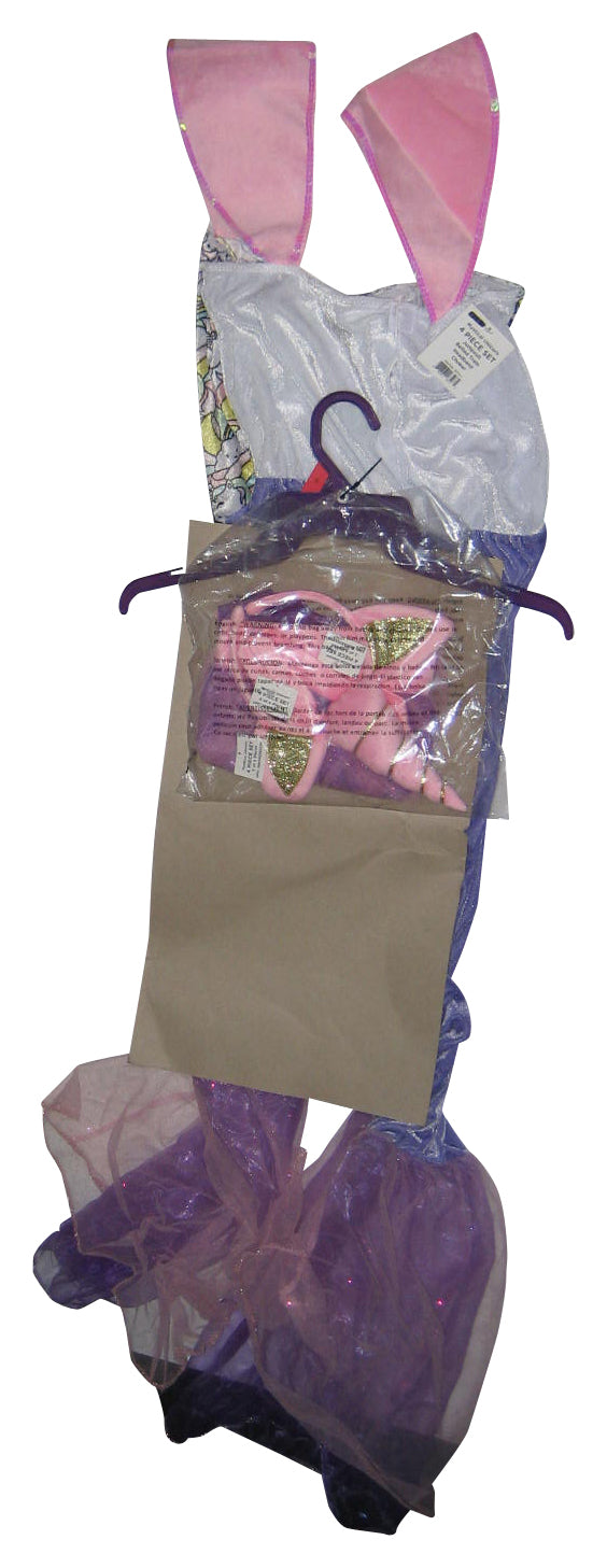 Teen Juniors Mystical Unicorn Jumpsuit Costume (Size Juniors Small 5-7) w/ Belted Train, Headband & Choker