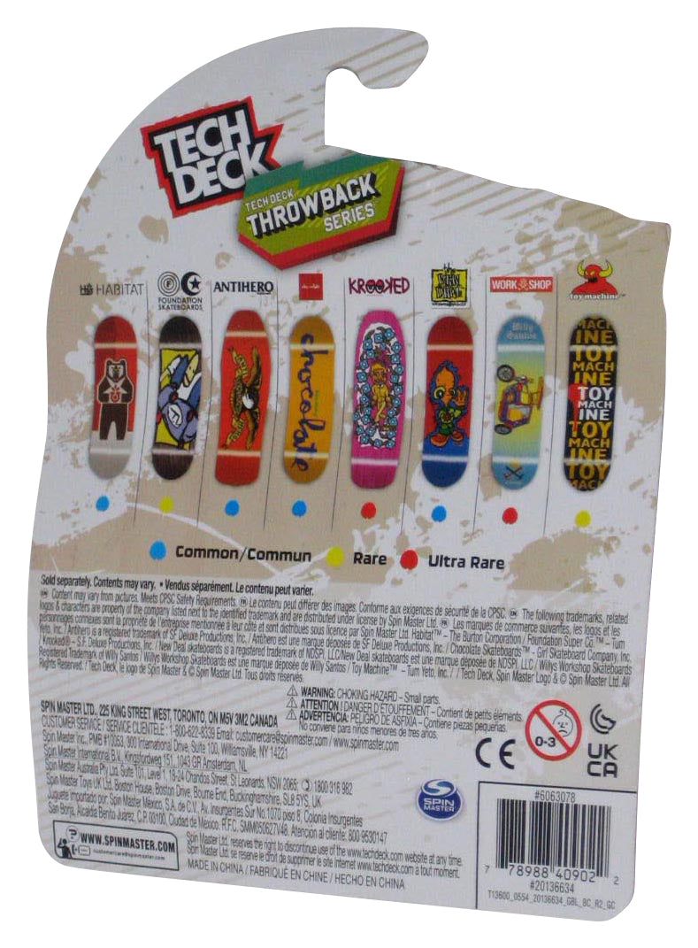 Tech Deck Habitat Throwback Series Mini Toy Fingerboard Skateboard