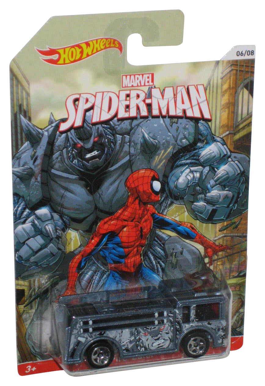 Marvel Spider-Man Fire-Eater (2013) Mattel Die-Cast Toy Car 06/08 - (Dented Plastic)
