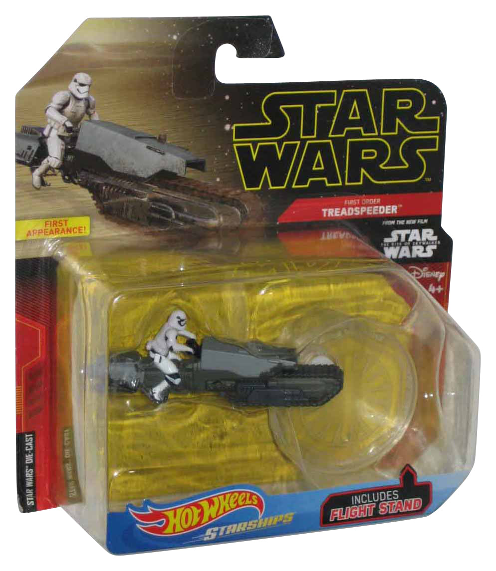 Star Wars Hot Wheels First Order Treadspeeder (2018) Starships Toy Vehicle