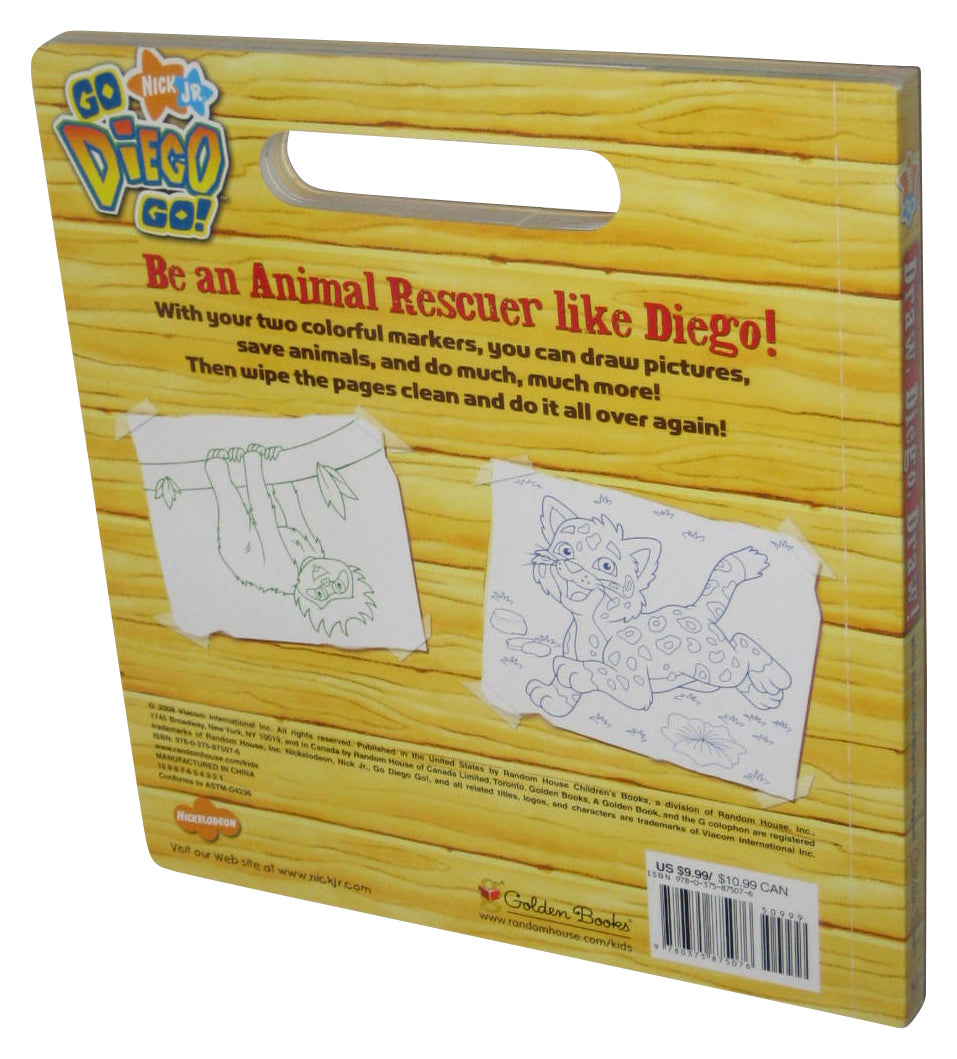 Nickelodeon Go Diego Go! Draw! (2008) Write-On / Off Activity Book