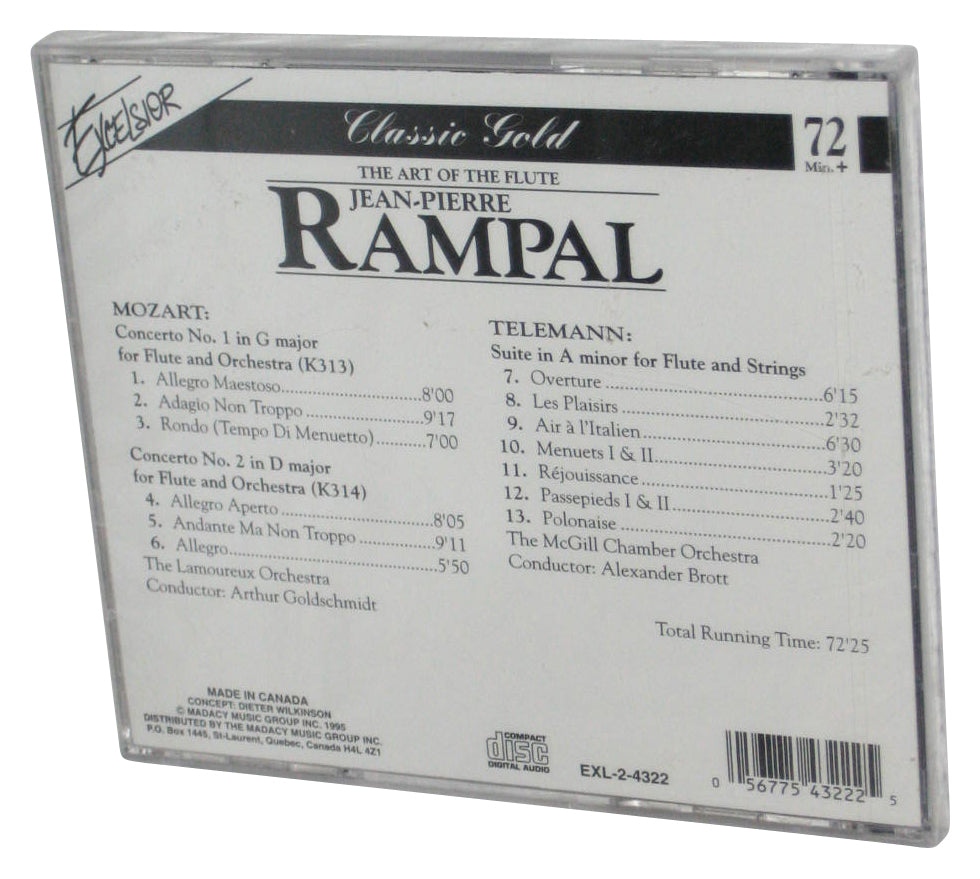 The Art of the Flute Jean-Pierre Rampal Mozart (1995) Audio Music CD