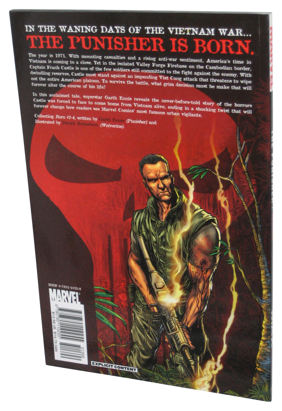 Marvel The Punisher Born (2007) Max Comics Paperback Book