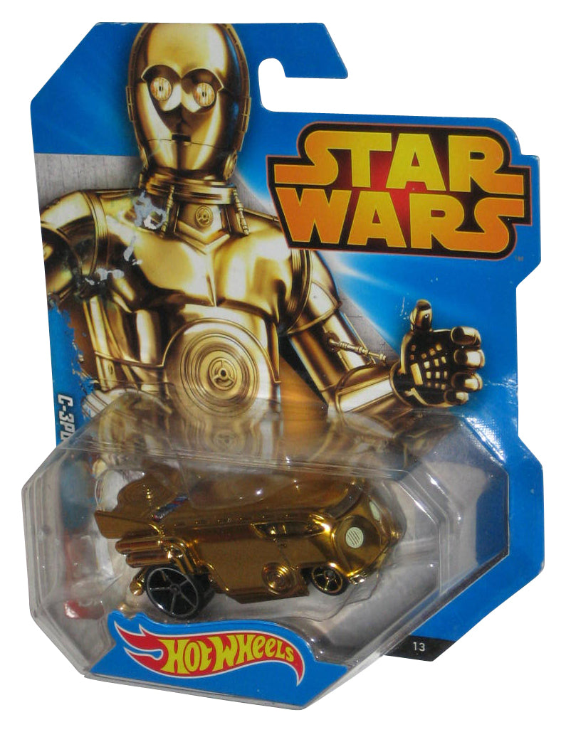 Star Wars C-3PO Hot Wheels (2014) Character Cars Die-Cast Toy Car - (Card Minor Wear)