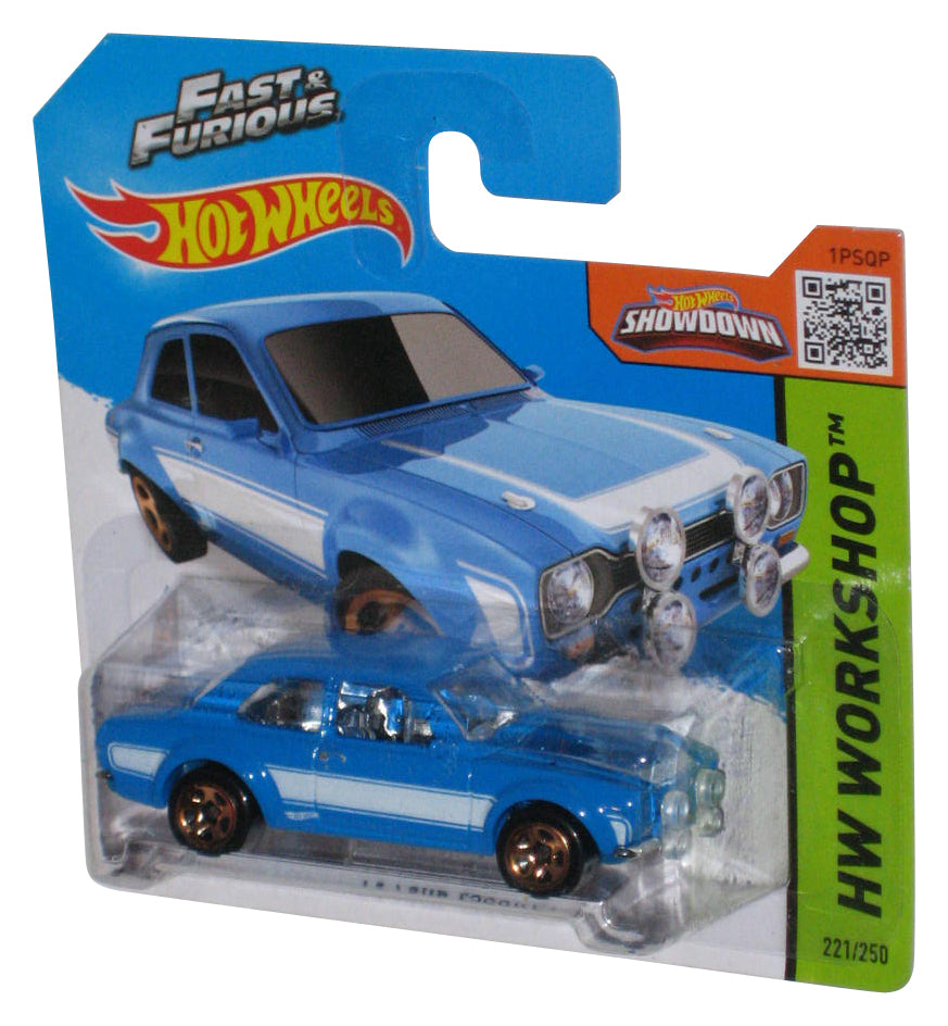 Hot Wheels HW Workshop (2013) Fast & Furious Blue '70 Ford Escort RS1600 Car - (Short Card)