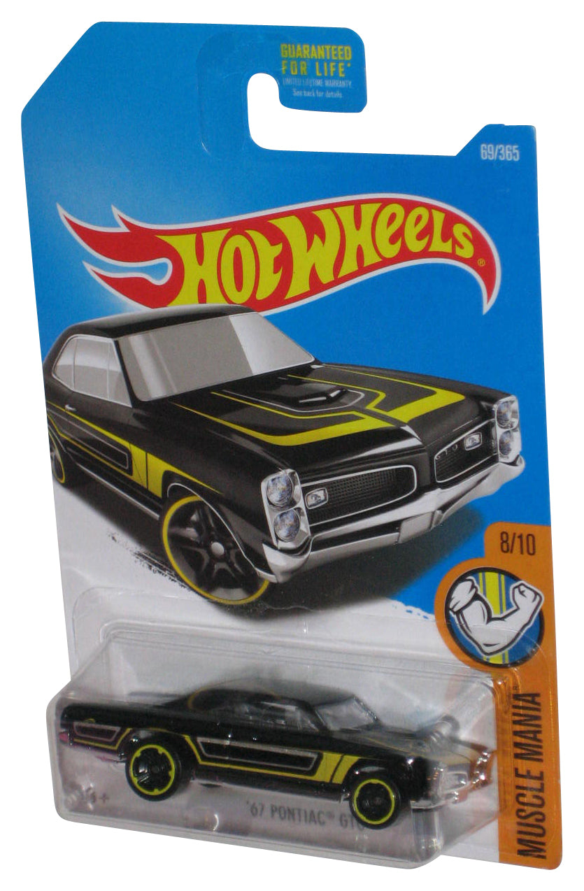 Hot Wheels Muscle Mania 8/10 (2015) Black '67 Pontiac GTO Car 69/365
