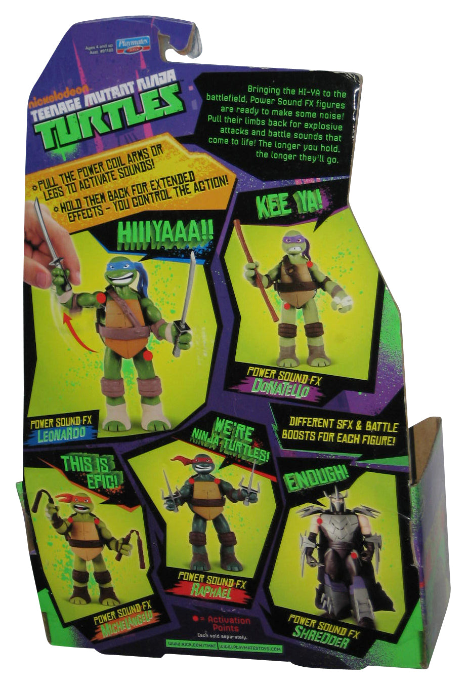Teenage Mutant Ninja Turtles TMNT (2012) Raphael Power Sound FX Figure - (Sound Does NOT work)