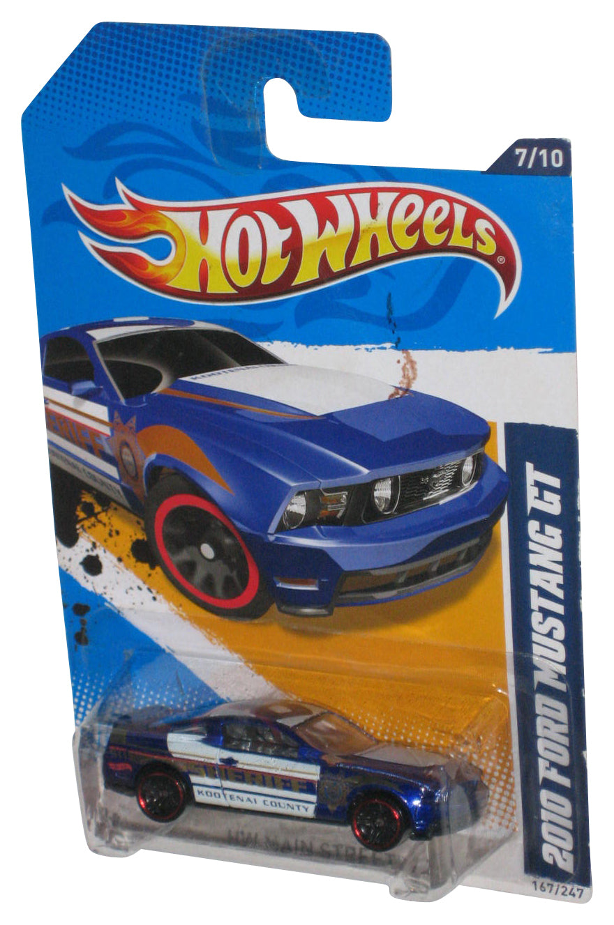 Hot Wheels HW Main Street '12 2010 Ford Mustang GT Blue Toy Car 167/247