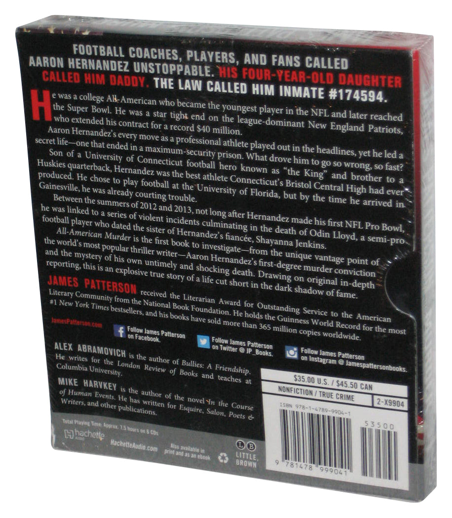 All-American Murder James Patterson (2018) Audio CD Box Set - (The Rise and Fall of Aaron Hernandez)