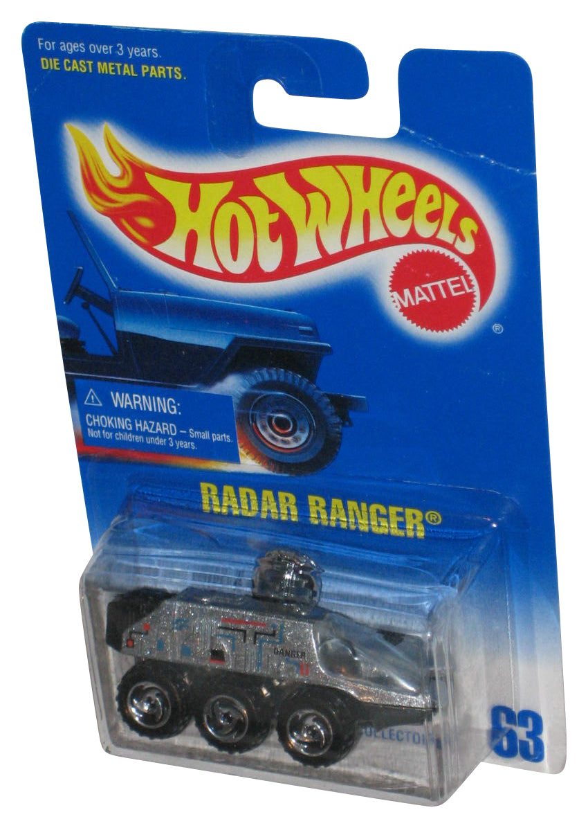 Hot Wheels Radar Ranger (1991) Mattel Silver Die-Cast Metal Vehicle #63