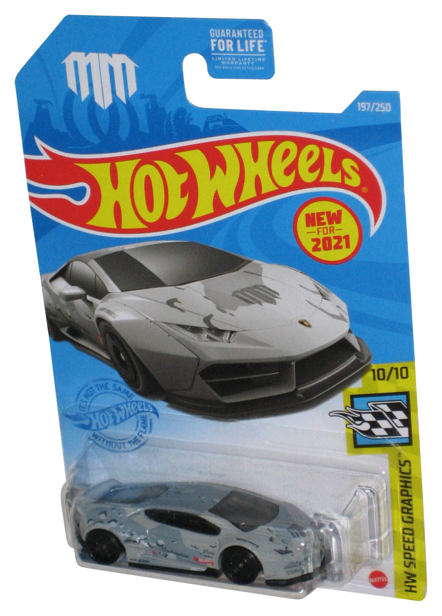 Hot Wheels HW Speed Graphics 10/10 (2021) LB-Works Lamborghini Huracan Coupe Silver Car 197/250