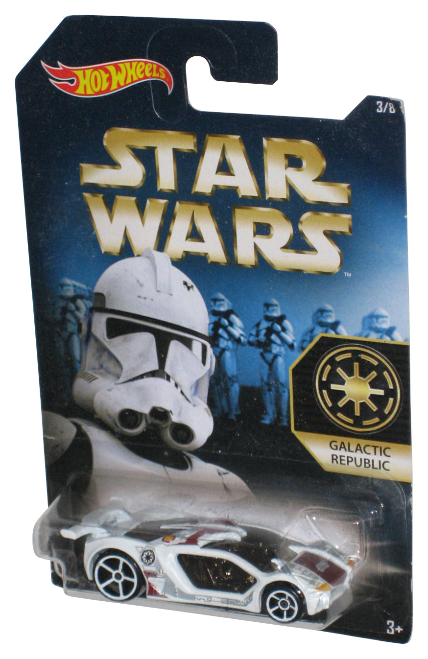 Star Wars Hot Wheels (2015) Galactic Republic Impavido Clone Trooper Car 3/8