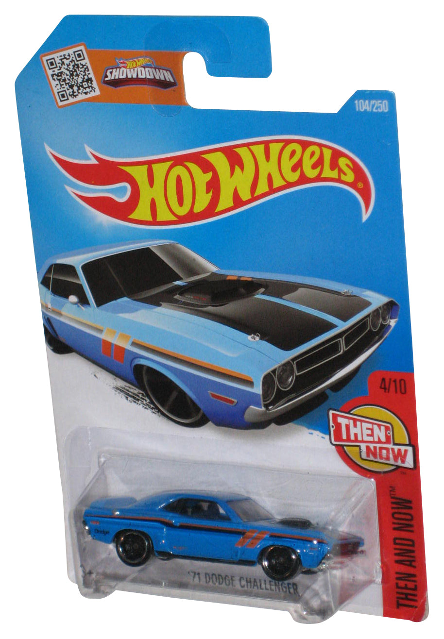 Hot Wheels Then And Now 4/10 (2015) '71 Dodge Challenger Blue Car 104/250
