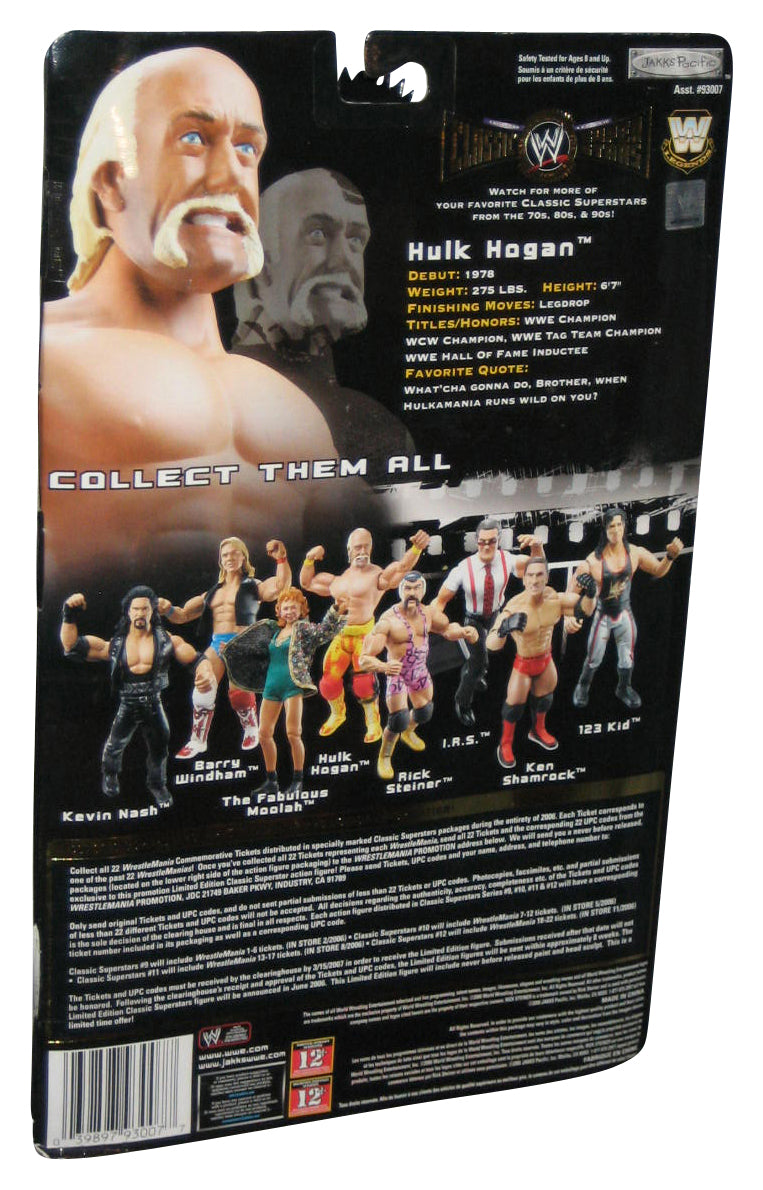 WWE Classic Superstars Series 11 Hulk Hogan (2005) Jakks Pacific Figure w/ Belt