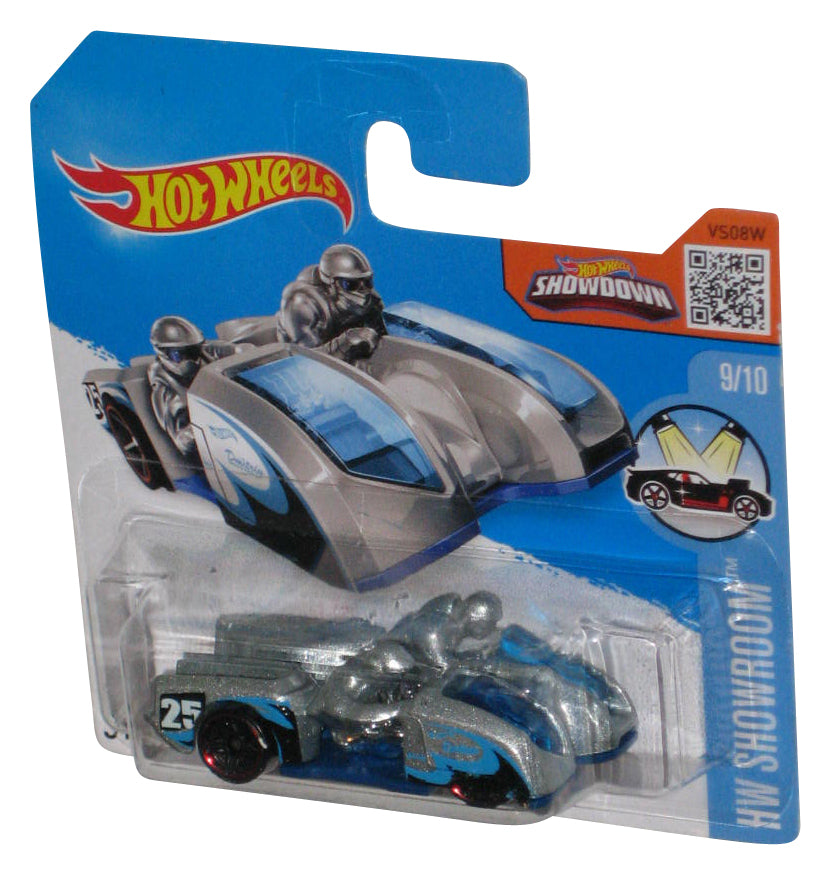 Hot Wheels HW Showroom (2015) Silver & Blue Side Ripper Toy Car 9/10 - (Short Card)