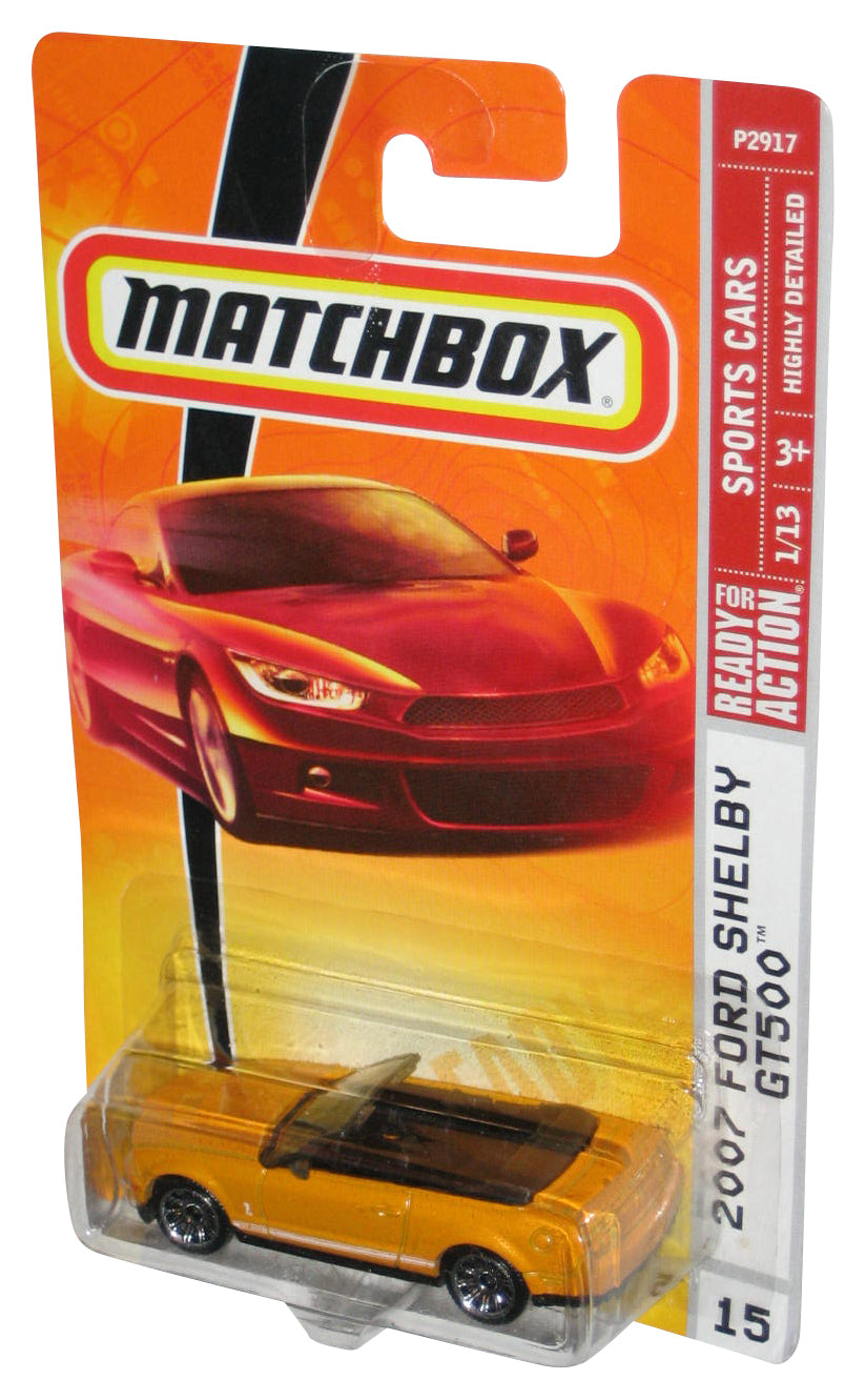 Matchbox Sports Cars 1/13 (2008) Yellow 2007 Ford Shelby GT500 Car #15