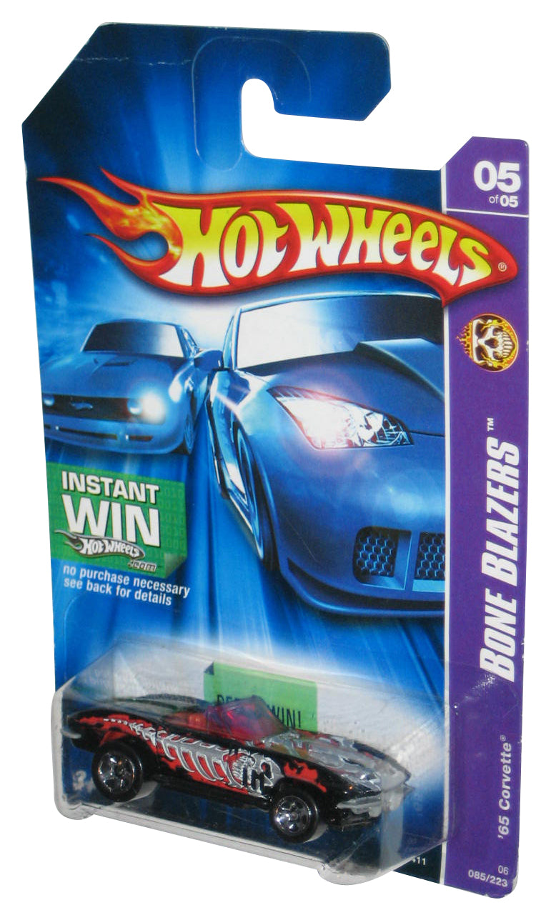 Hot Wheels Bone Blazers 5/6 (2006) Black '65 Corvette Toy Car 085/223